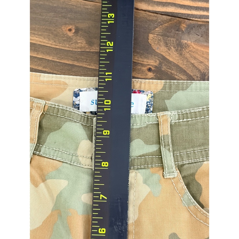 Sundance Botanic Cargo Jogger Pants Womens Petite 4 Crop Zip Hem Casual Utility - Picture 9 of 16